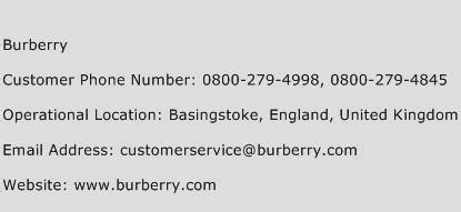 burberry phone number|Burberry customer support.